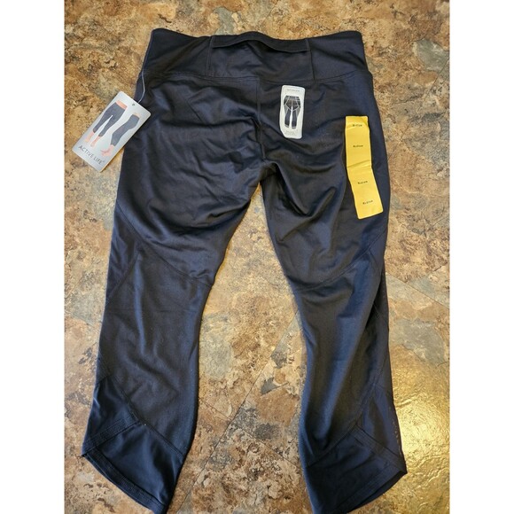 NWT Active Life Athletic capri Leggings Women's Size Medium Black new (A816) - Picture 7 of 10